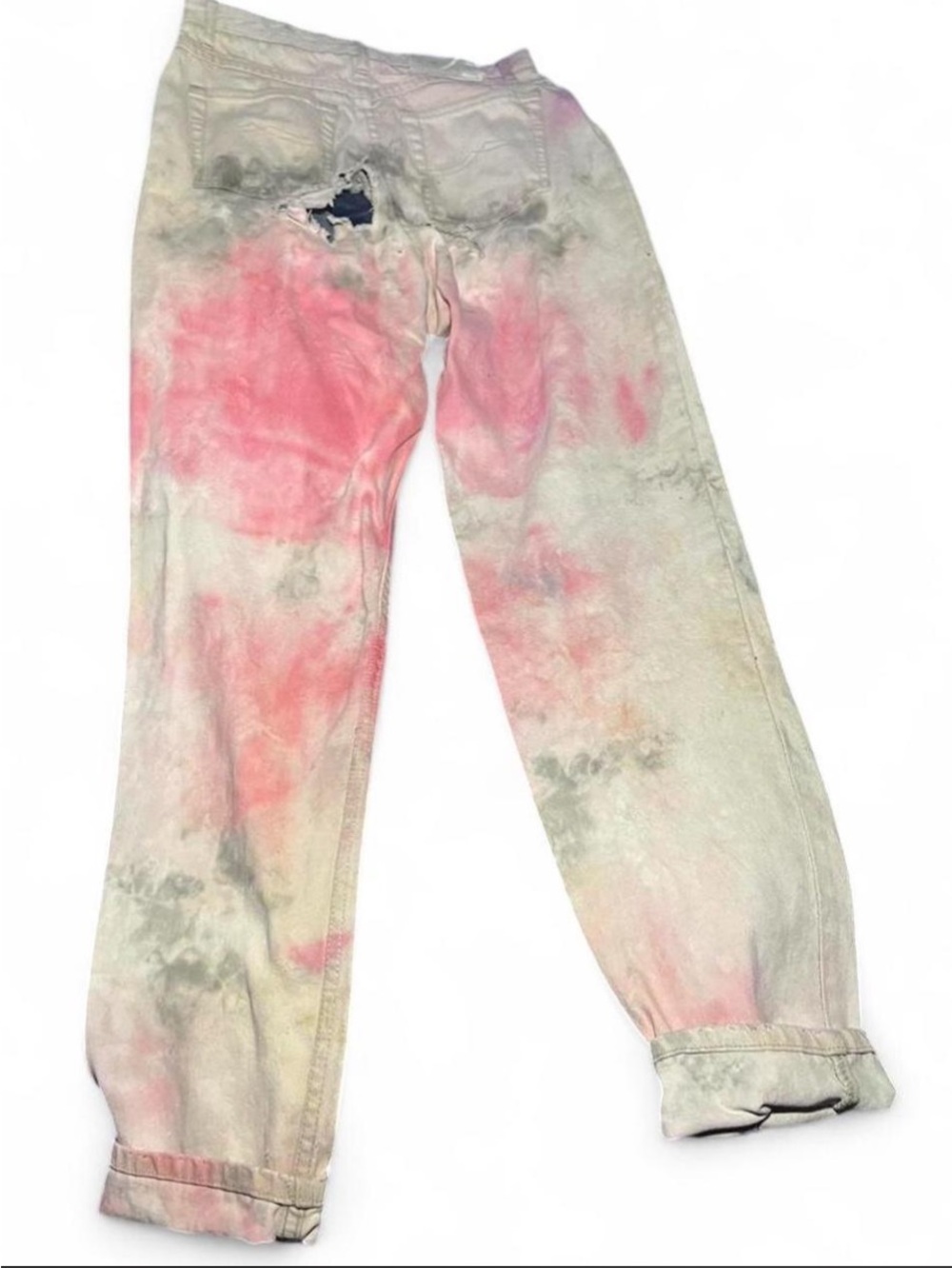 Vintage 80s Carolina Blues
Thrashed Denim Mon Jeans High Waist Grunge Distressed